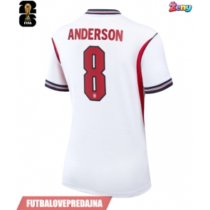 Lacne Ženy Futbalové dres Anglicko Elliot Anderson #8 MS 2026 Krátky Rukáv - Domáci